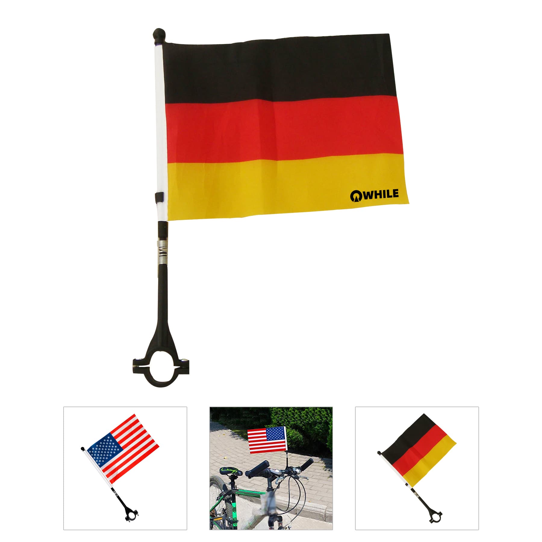 Polyester Safety Bicycle Square Flag