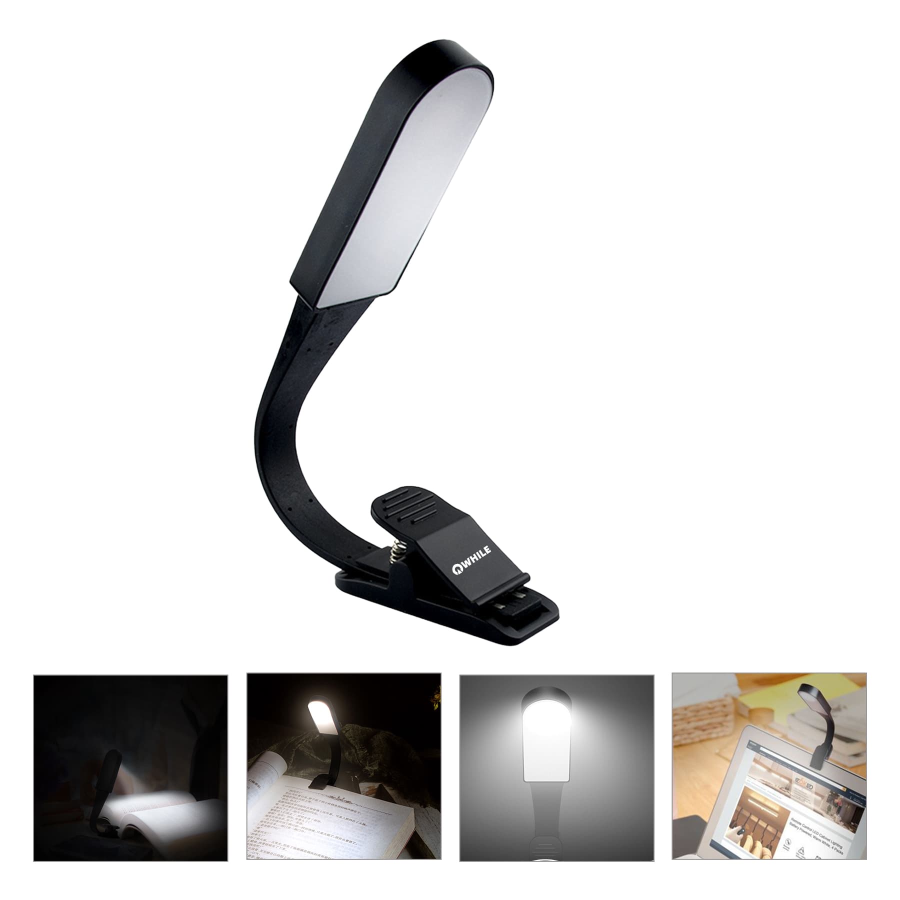 Rechargeable LED Book Light Clip