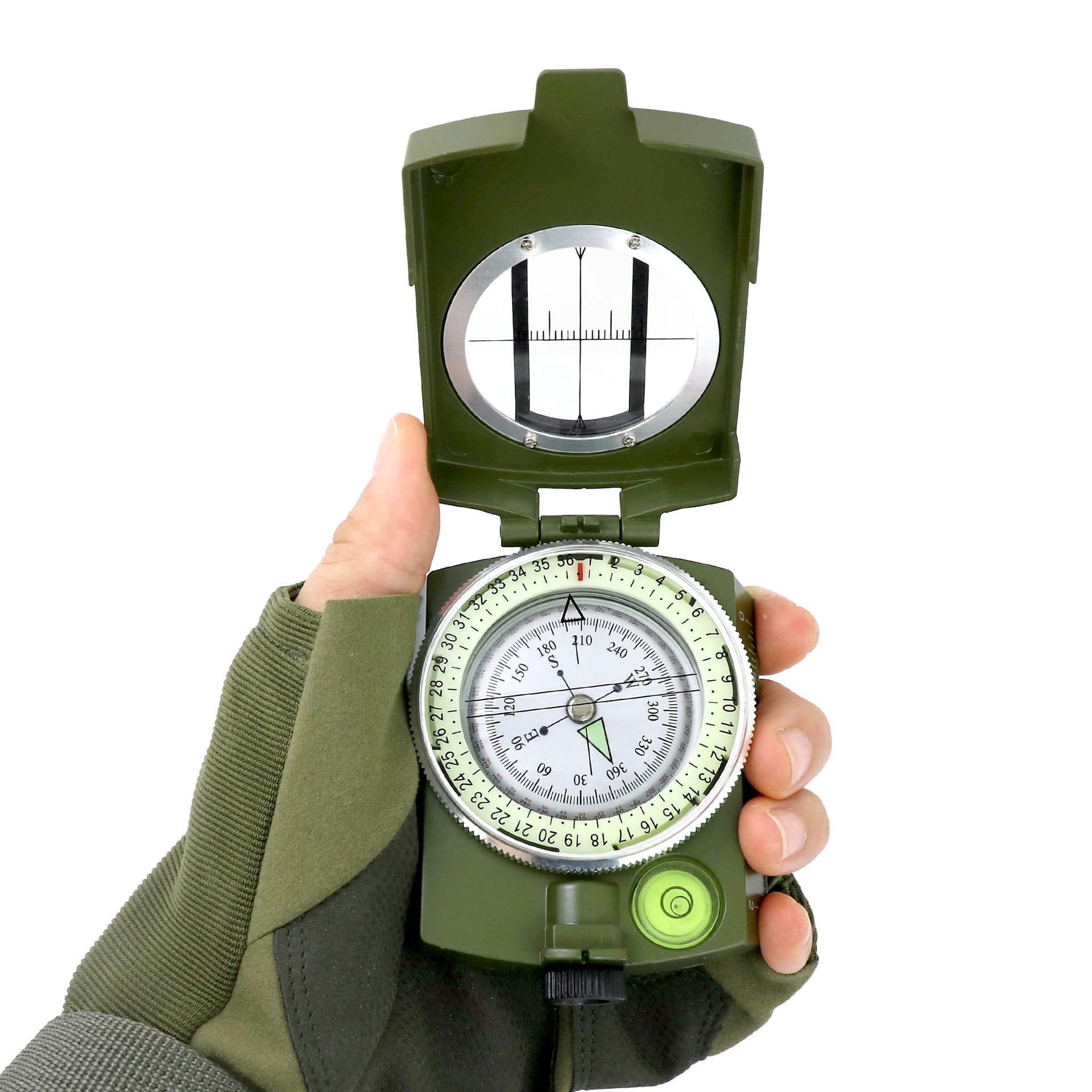 Versatile Military Green Compass thumbnail 4