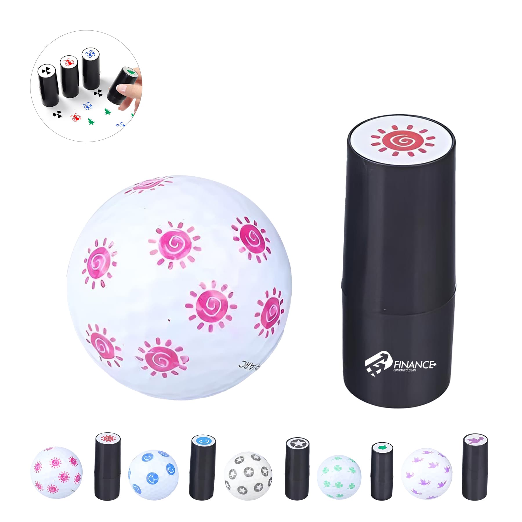 Golf ball stamp