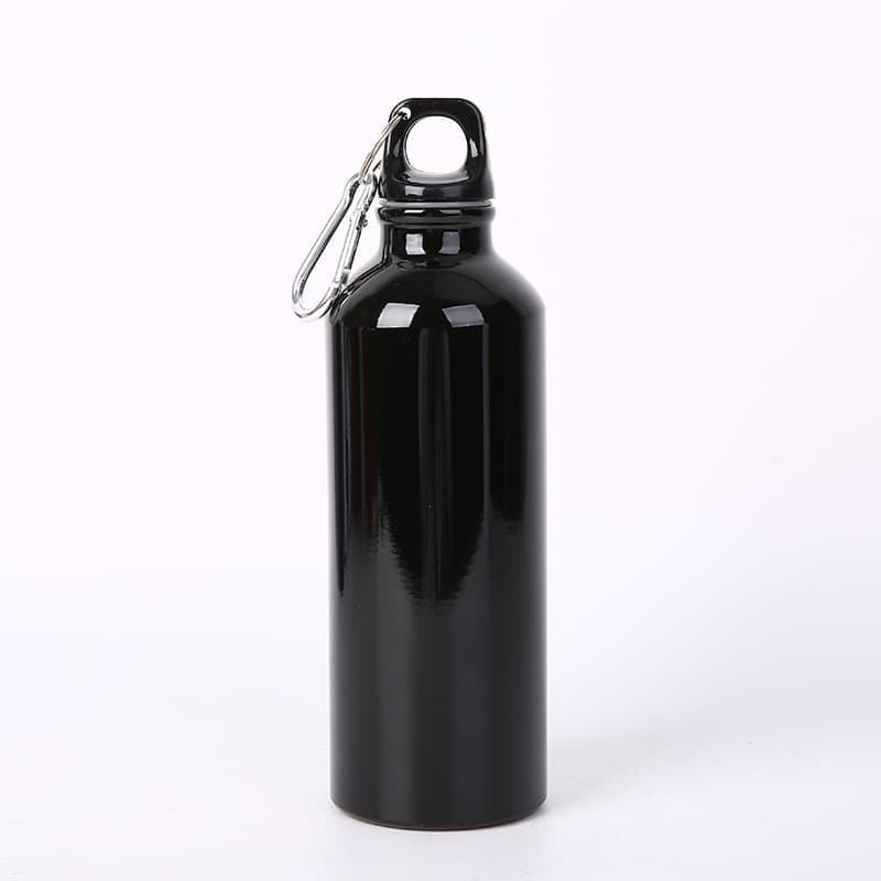 25 Oz Aluminum Water Bottle Flask With Carabiner thumbnail 3