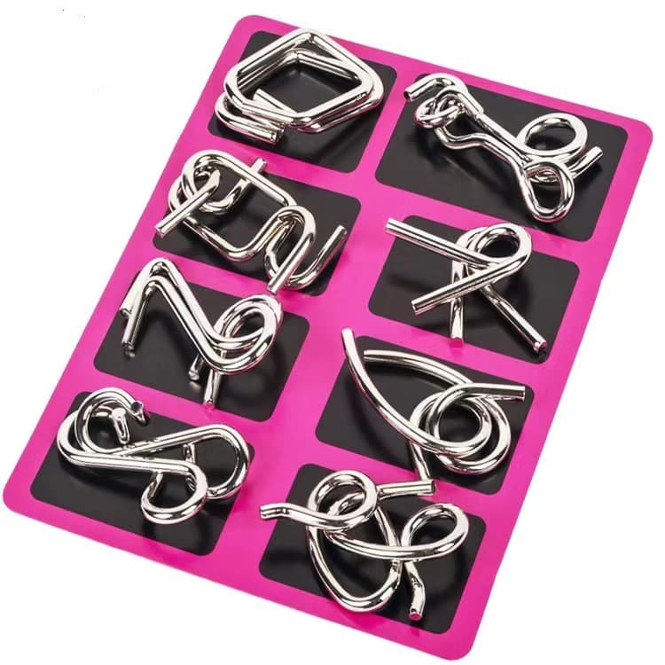 Metal Wire Puzzle Set of 8