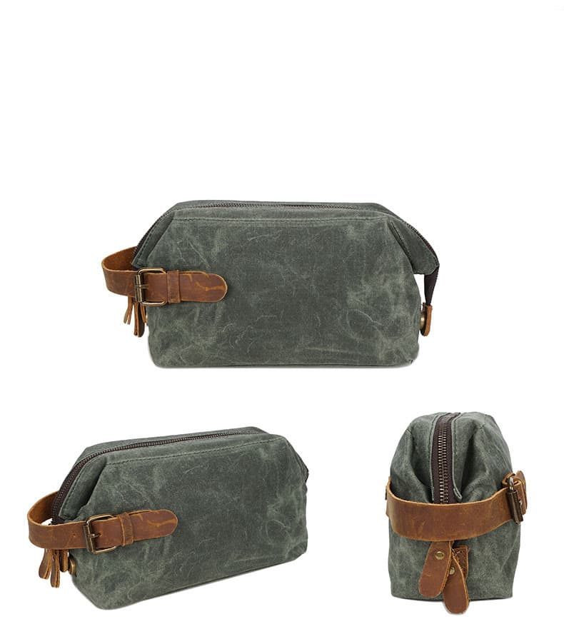 Waxed Canvas Toiletry Bag thumbnail 2
