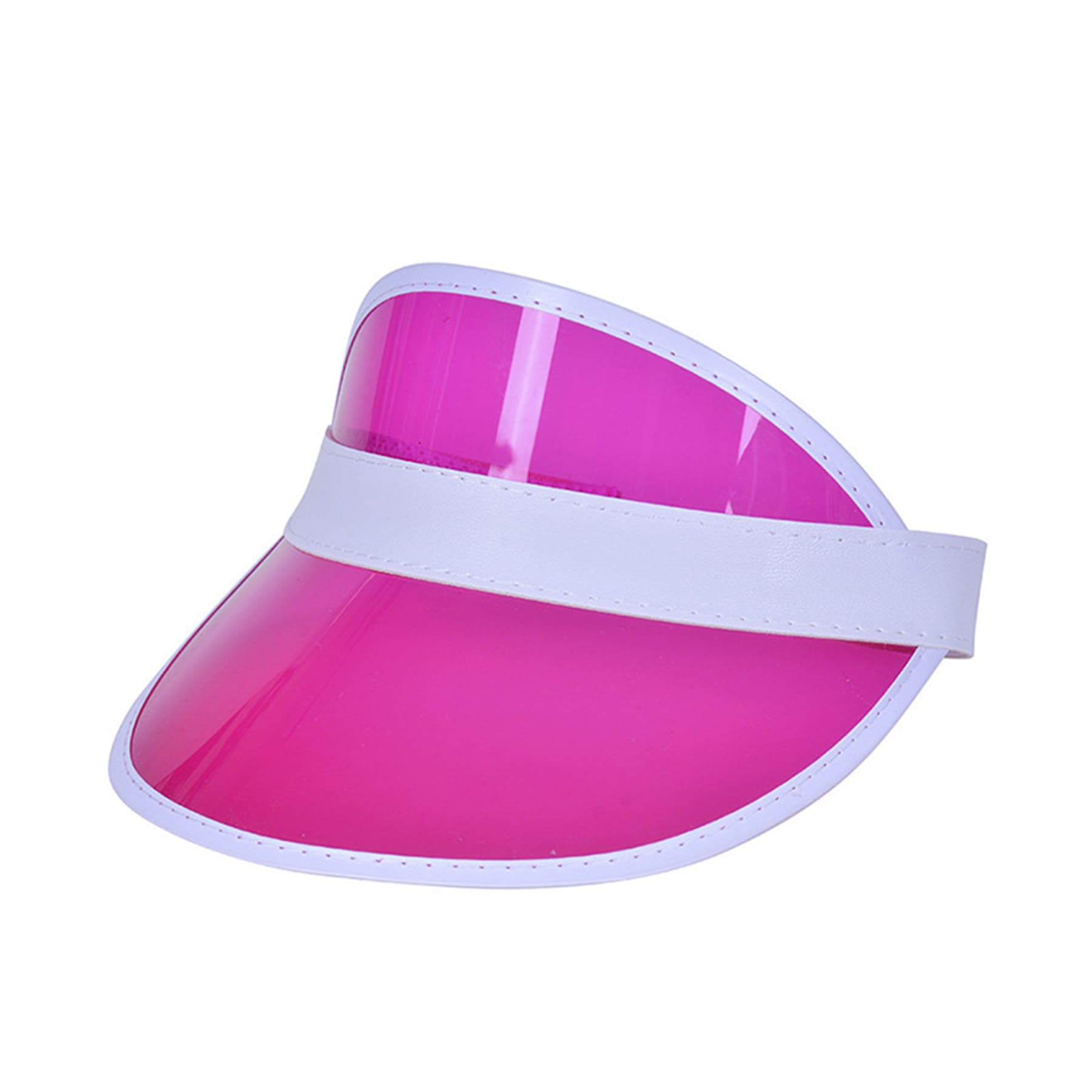 Rainbow Pvc Transparent Sun Visor Hat