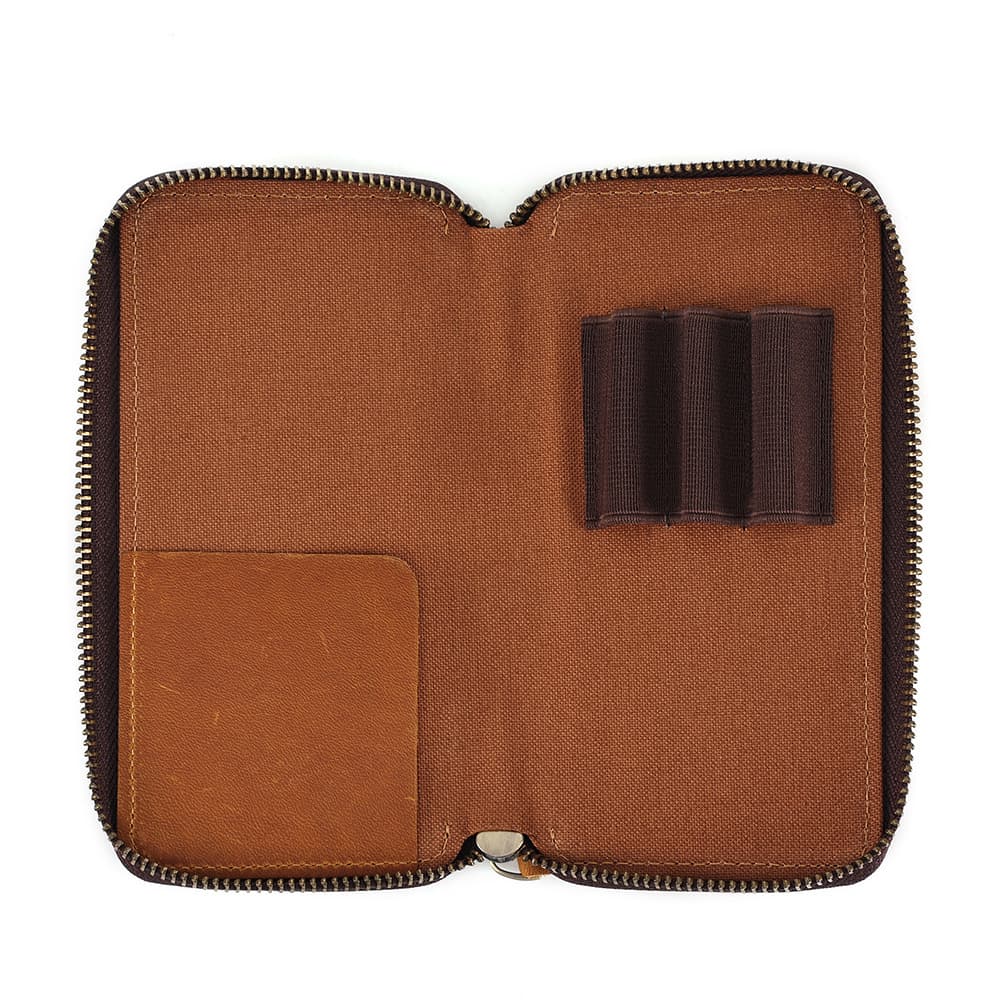 Genuine leather stationery box pencil case wallet thumbnail 10