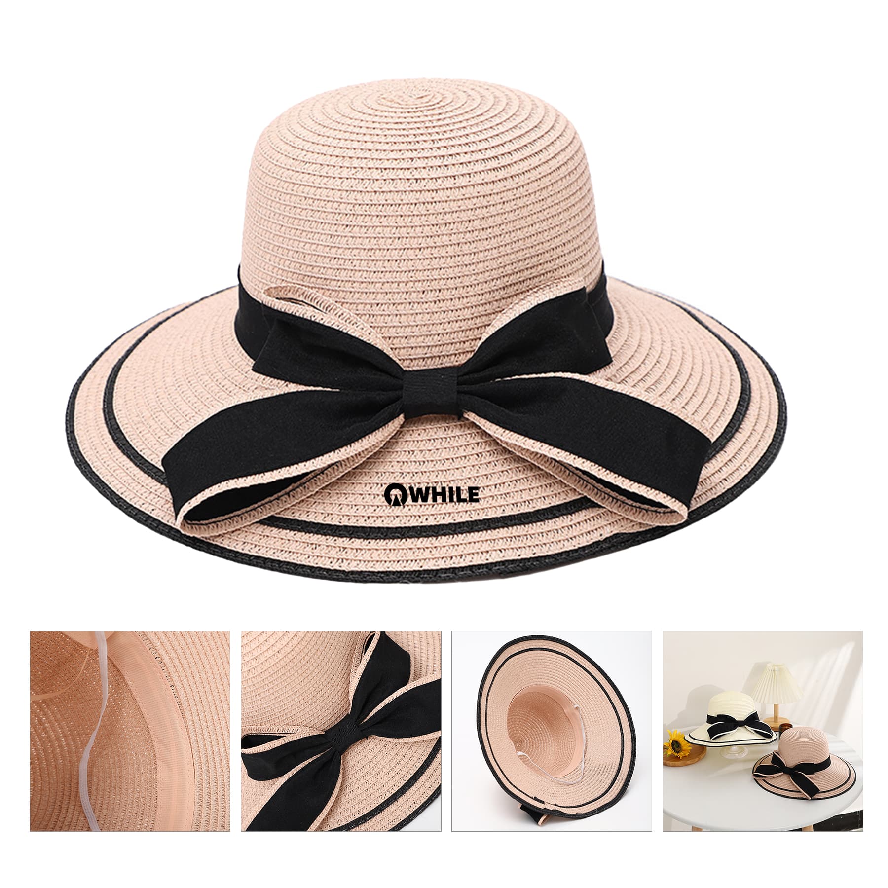 Wide Brim Straw Beach Sun Hat
