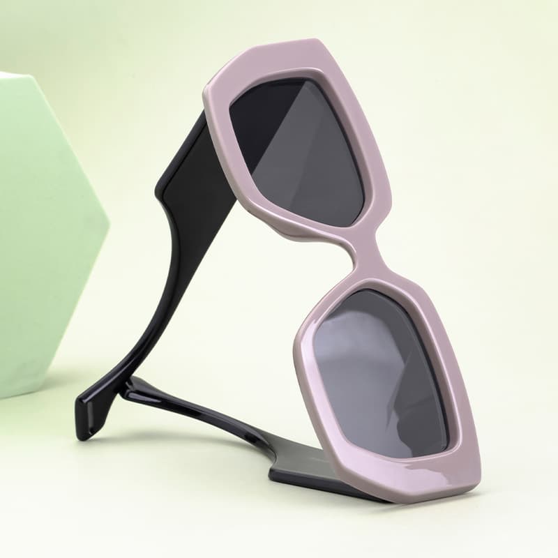 UV Protection Unisex Vintage Square Sunglasses thumbnail 5