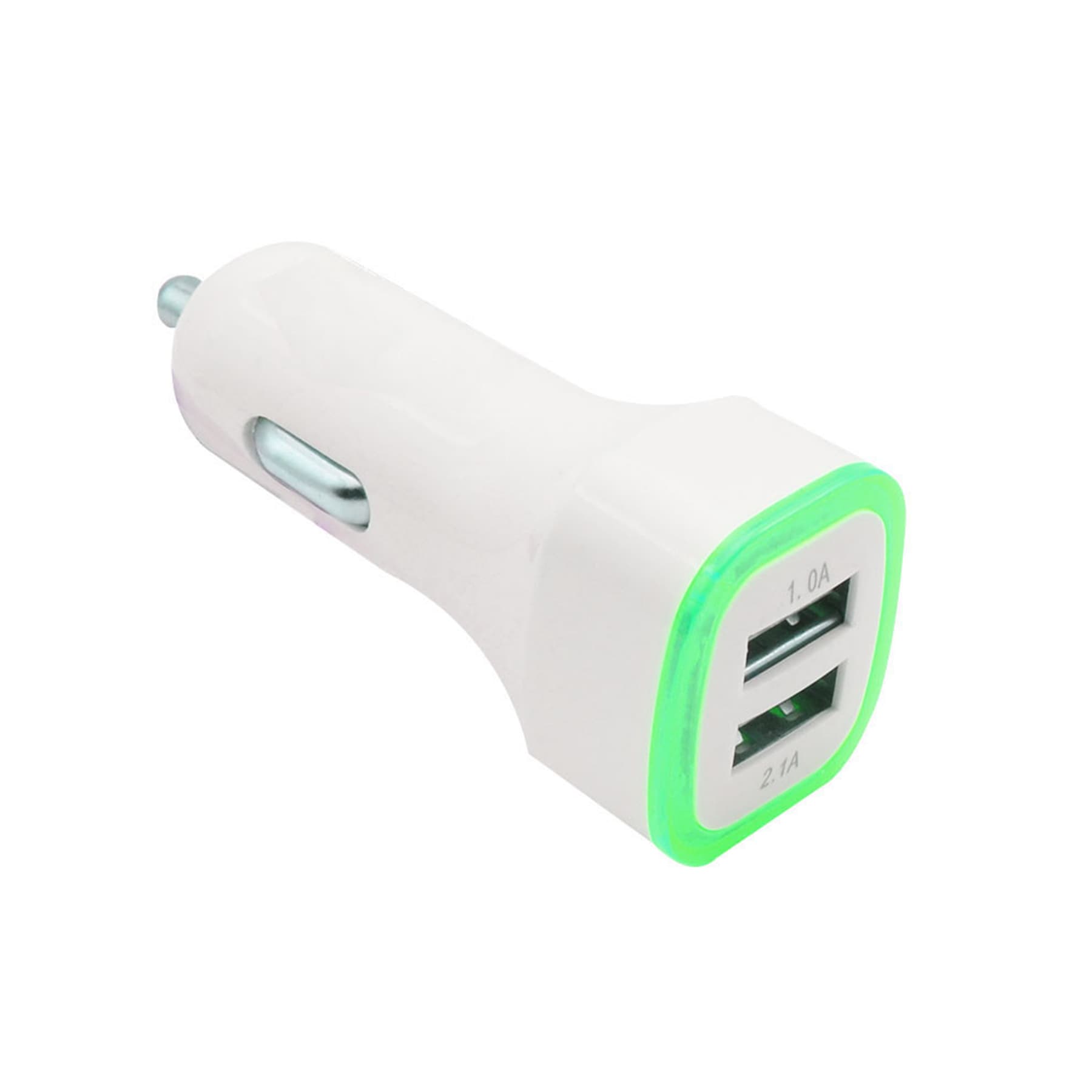 Dual Ports Led Light Square Usb Car Charger Adapter thumbnail 3