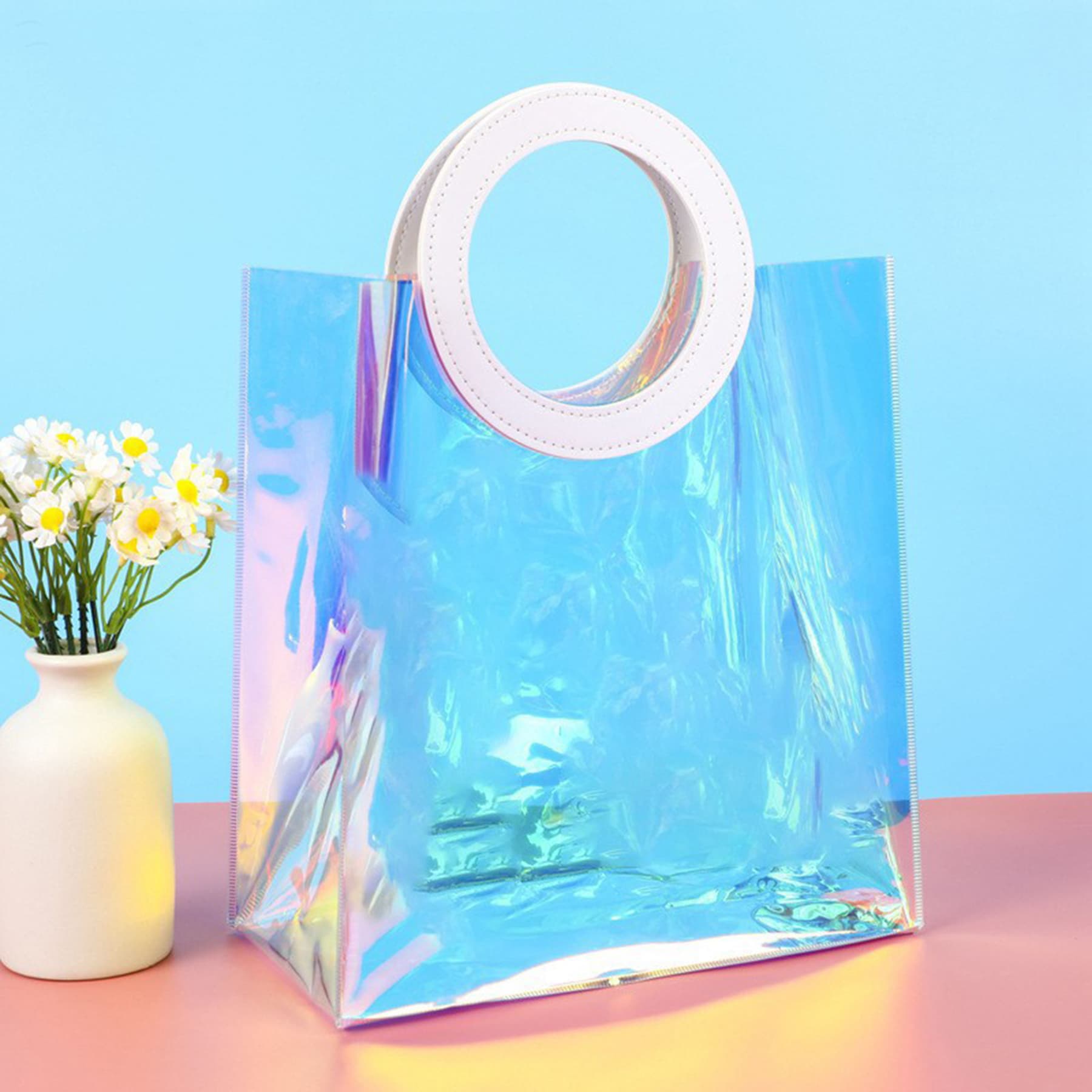 Holographic Clear Tote Bag thumbnail 4