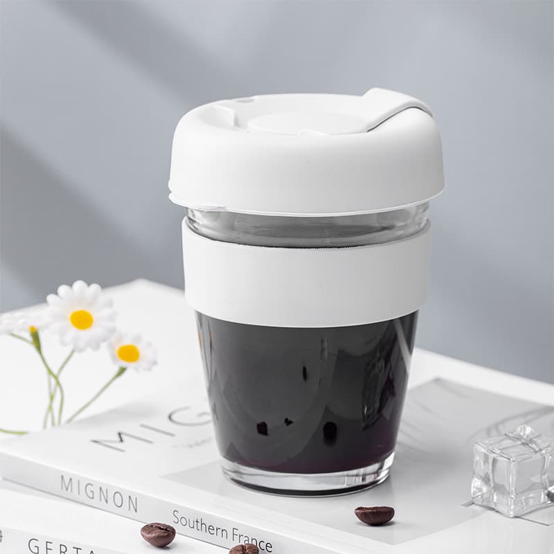 12oz Coffee Toughened Glass Cup thumbnail 4