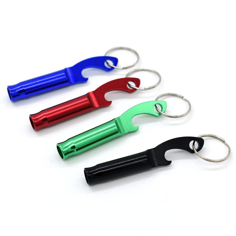 2 In 1 Beer Bottle Opener Portable Aluminum Alloy Whistle