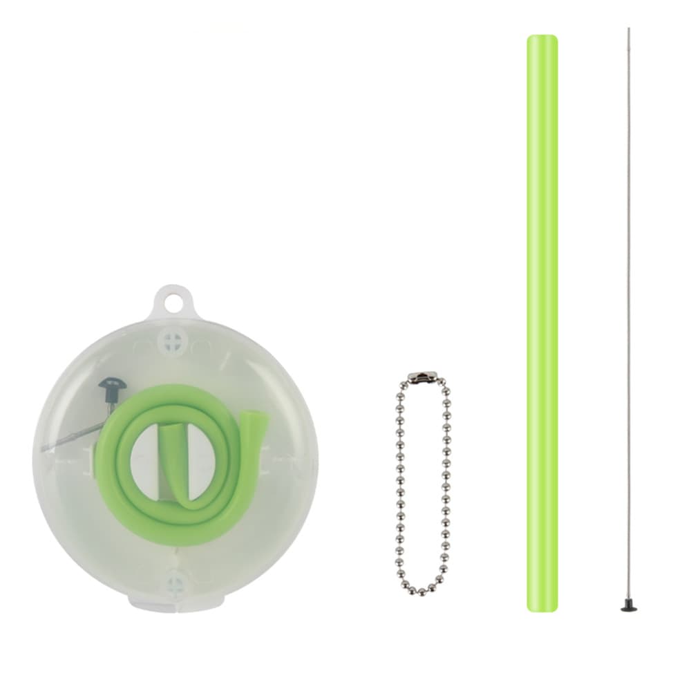 Folding Reusable Straw Set