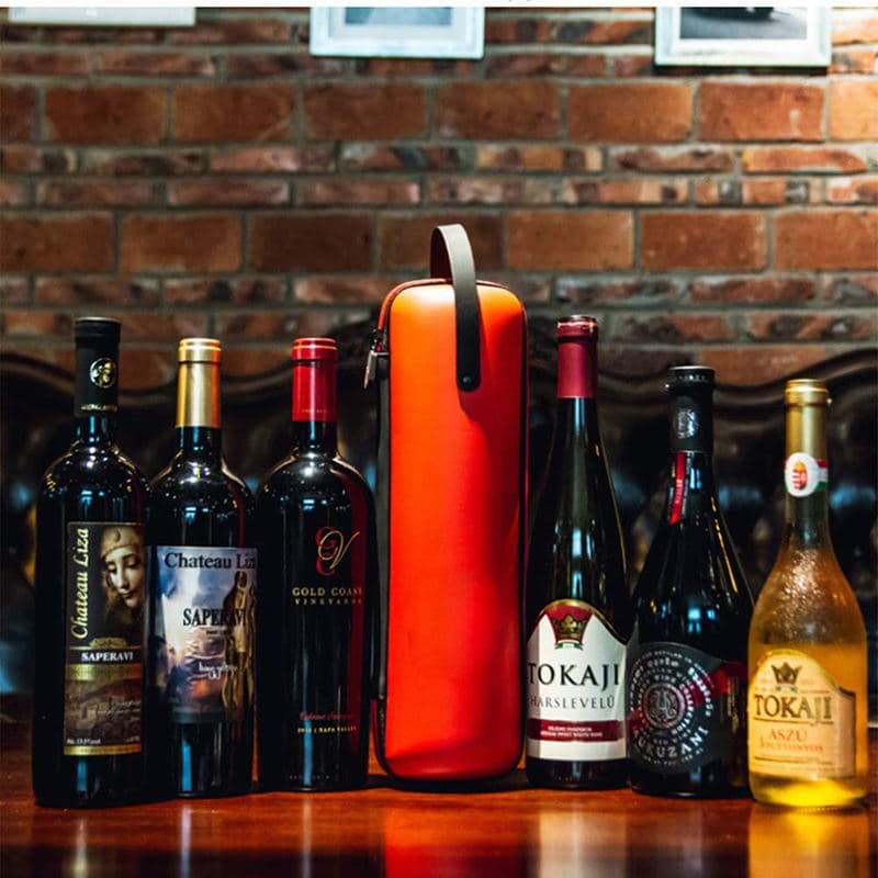 Shockproof Waterproof Protective Eva Insulated Wine Tote Bag thumbnail 5