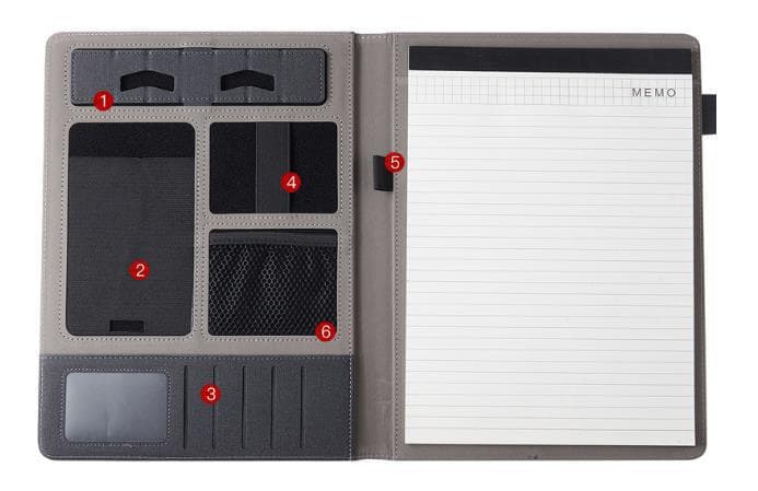 Business Portfolio Notebook With Phone Stand Holder thumbnail 3