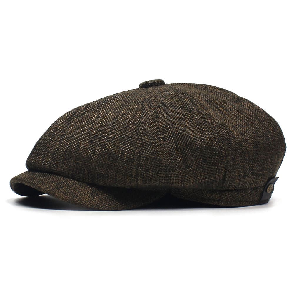 Men’s Cotton and Linen Newsboy Cap thumbnail 4