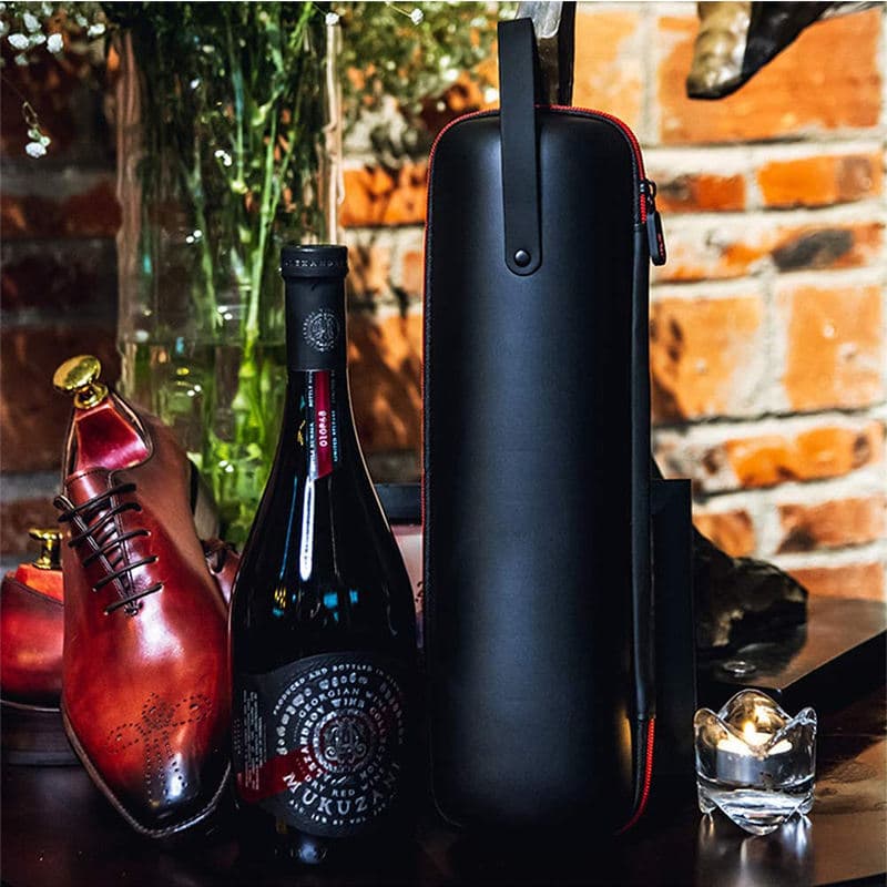 Shockproof Waterproof Protective Eva Insulated Wine Tote Bag thumbnail 2