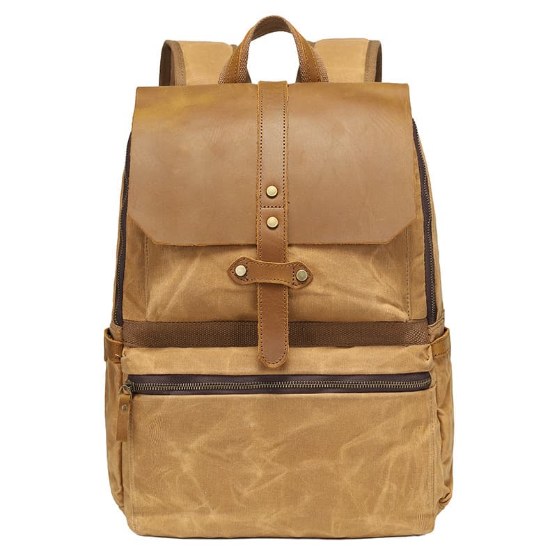 Faux Leather Backpack for Men thumbnail 2