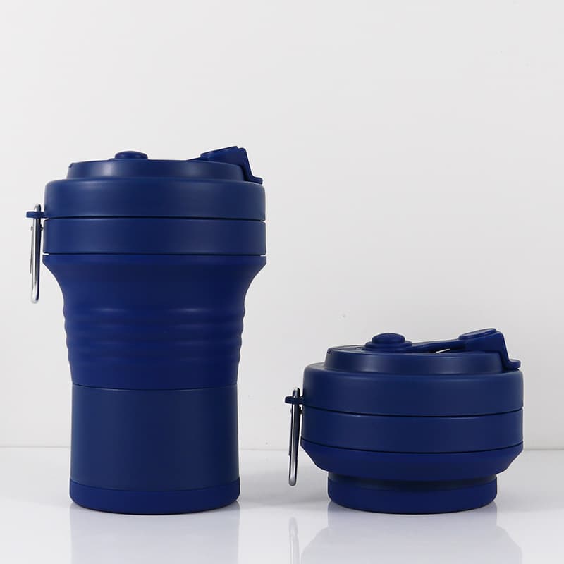 Folding Travel Sealed Silicone Water Cup thumbnail 2