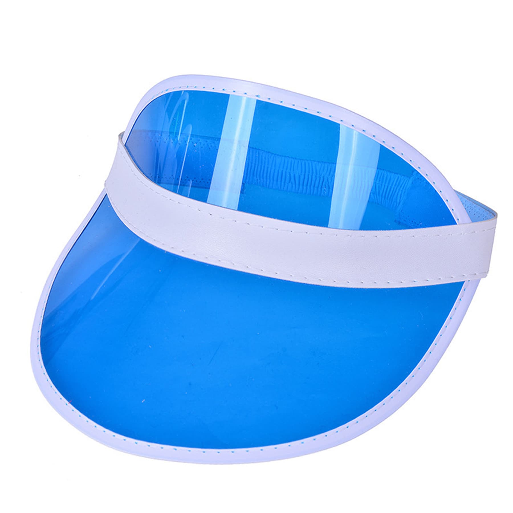 Rainbow Pvc Transparent Sun Visor Hat thumbnail 4
