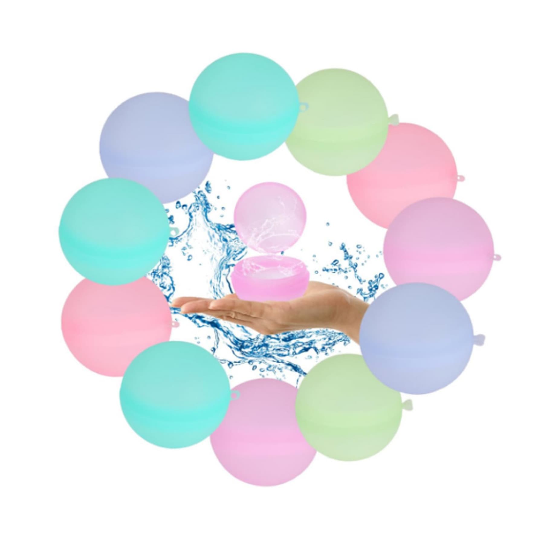 Silicone Reusable Water Splash Balls thumbnail 3