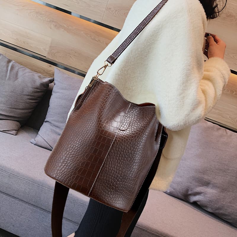 PU Bucket Bag And Crossbody Shoulder Handbags thumbnail 5