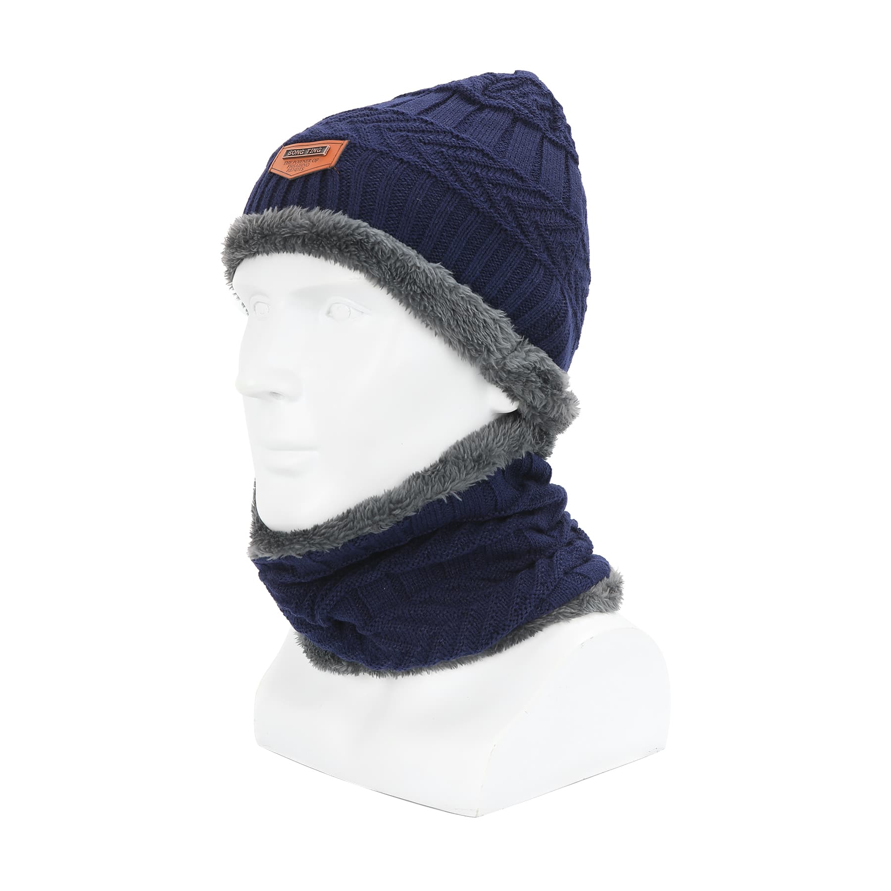 Knit Winter Hat Scarf Gloves Kit thumbnail 3