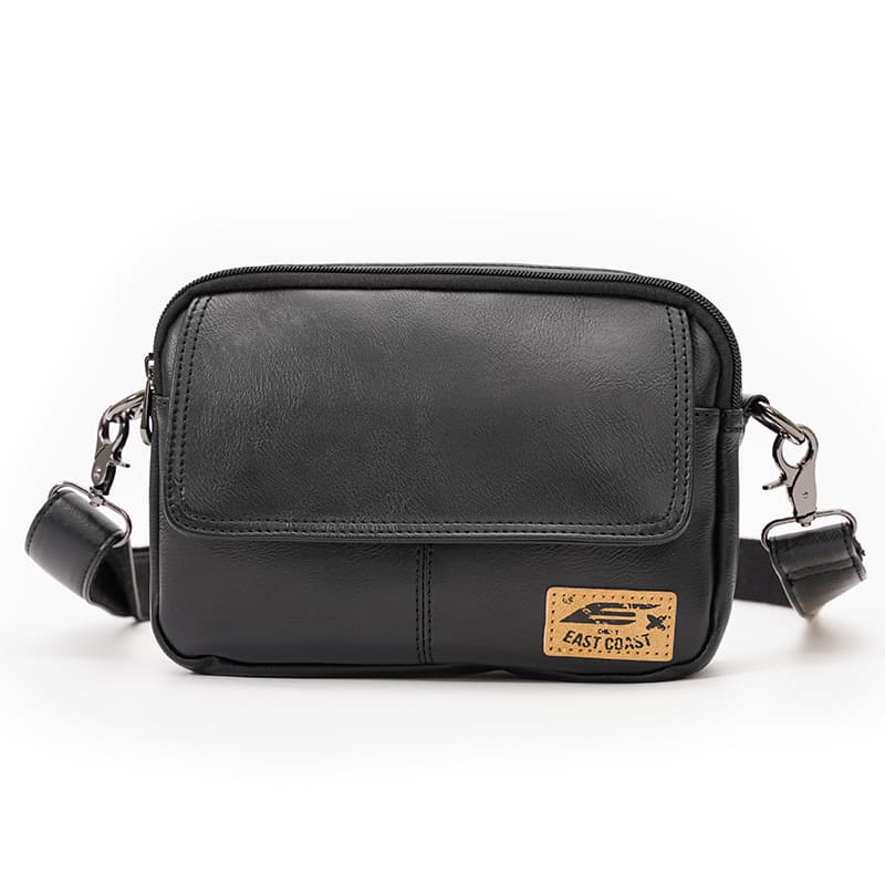 Diagonal Span Leather Bag