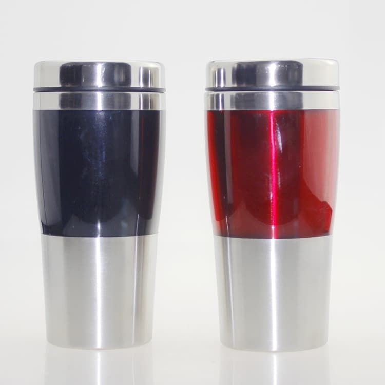 Stainless steel double beer mug thumbnail 5