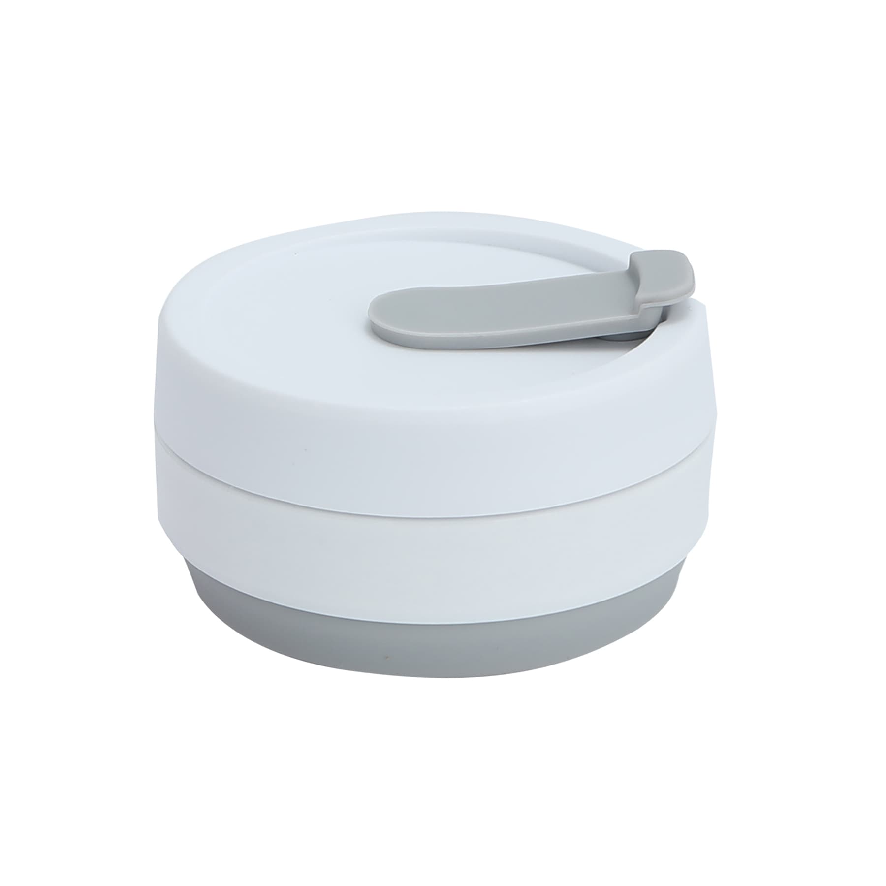 12 OZ Collapsible Foldable Silicone Travel Cup with Straw thumbnail 5