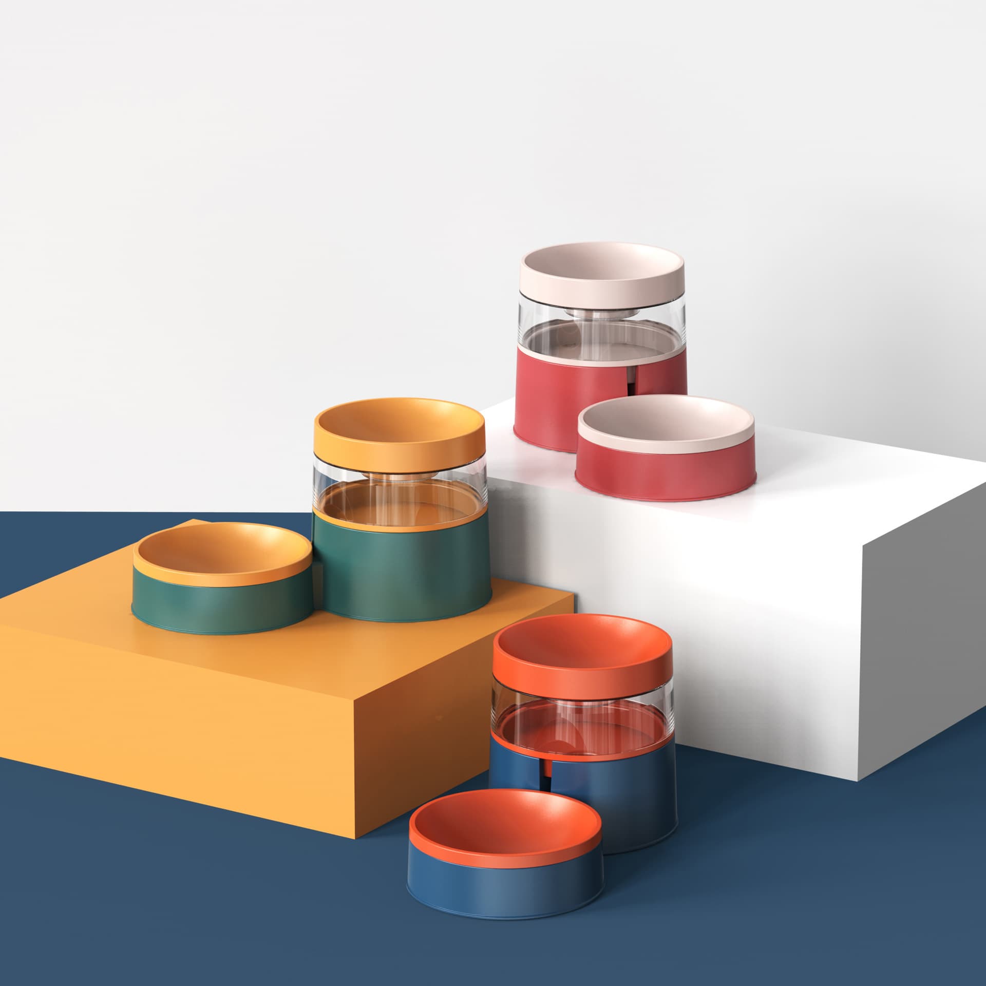 Automatic Double Pet with Dog Food and Water Bowl Set thumbnail 6