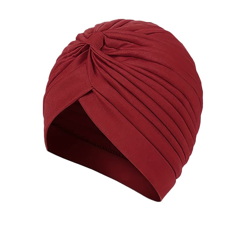 Stretch Turban Head Wrap Polyester Cap India thumbnail 11