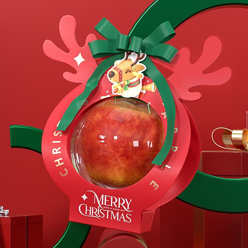 Transparent Festive Christmas Candy Packaging Handle Box thumbnail 3
