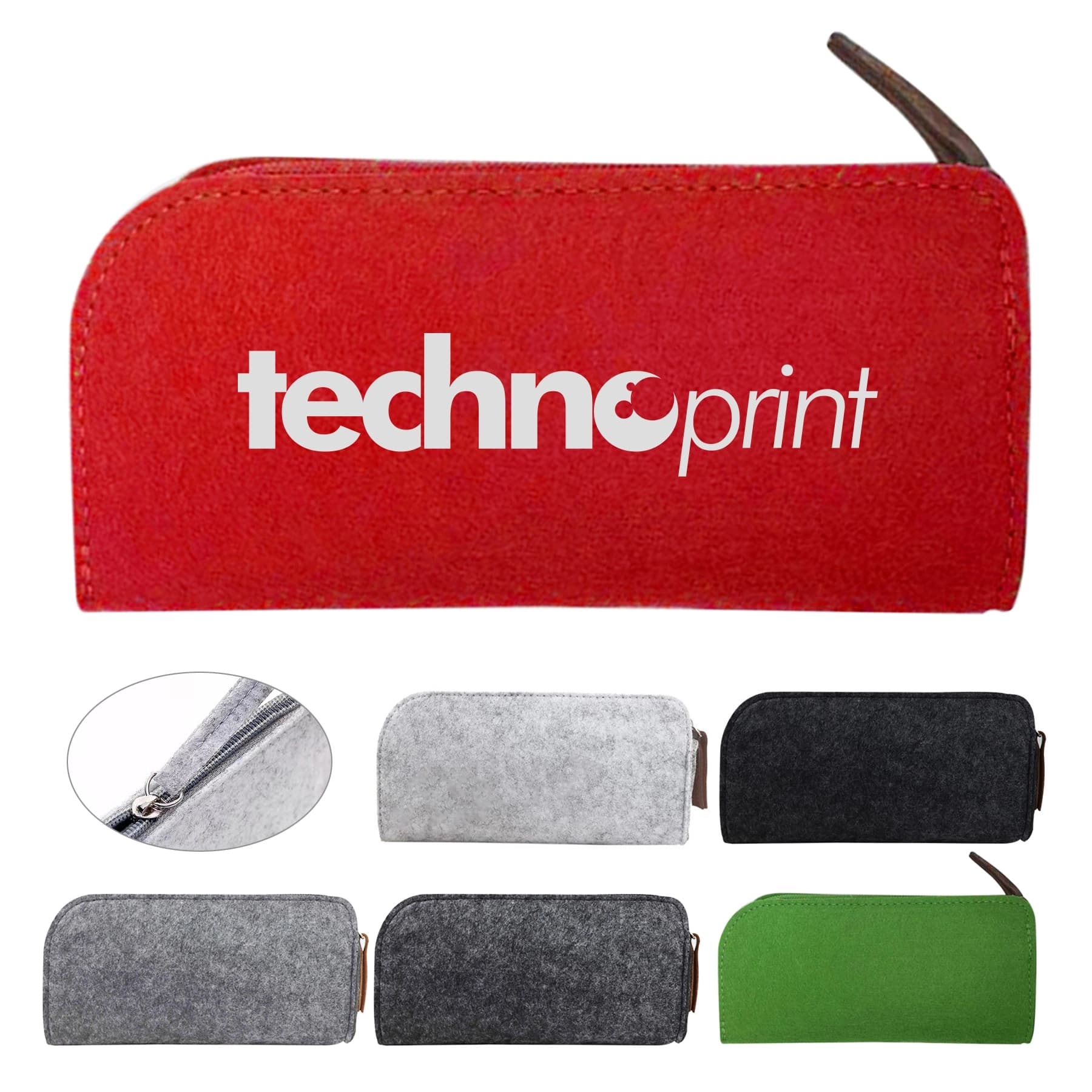 Felt Zippered Pencil Case thumbnail 4