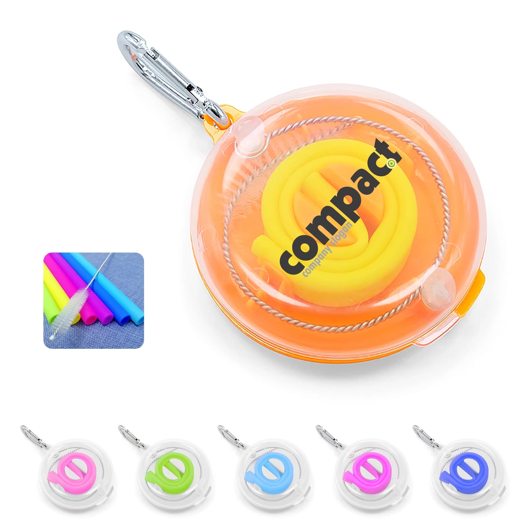 Folding Reusable Straw Set thumbnail 5