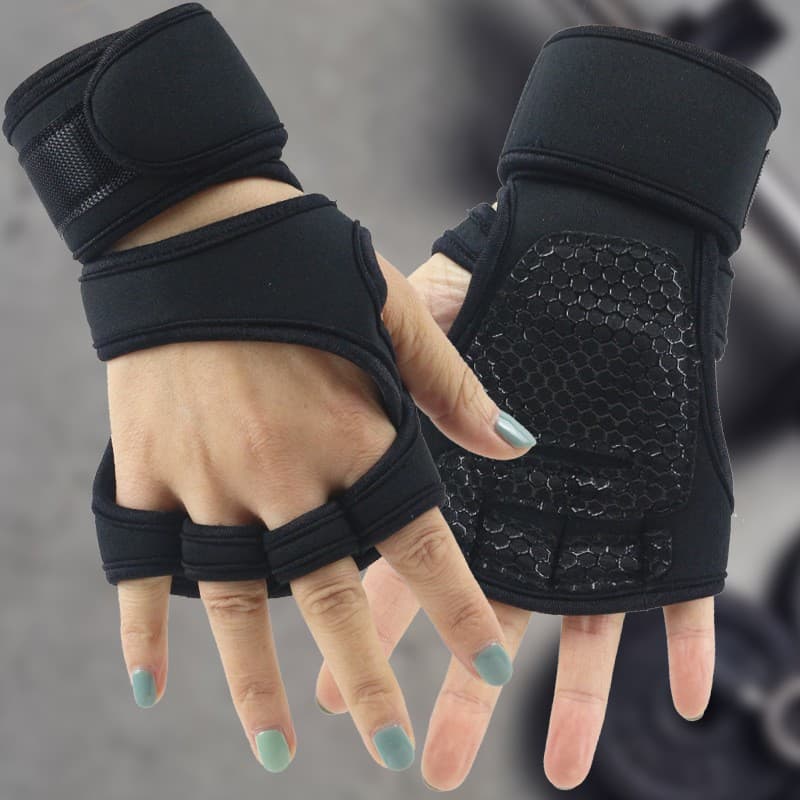 Antiskid ice silk dew two finger Gloves thumbnail 5