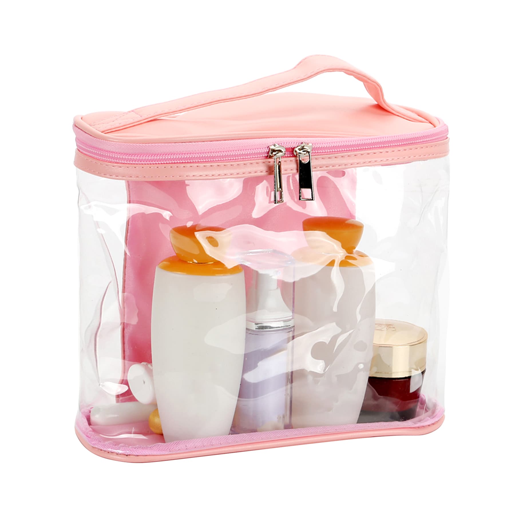 Transparent Makeup Cosmetic Bag with Zipper thumbnail 2