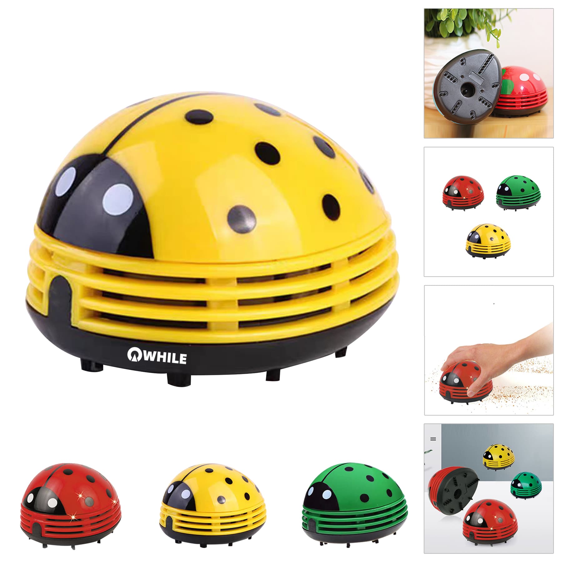 Cute Cartoon Mini Desktop Vacuum Desk Dust Cleaner Crumb