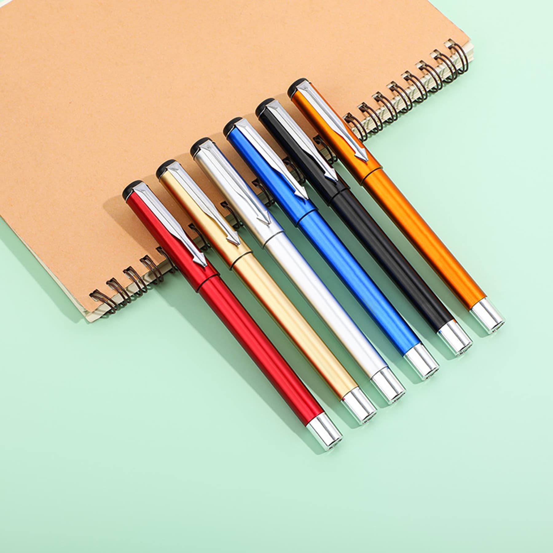 0.5mm Metallic Painted Plastic Gripper Pen thumbnail 6