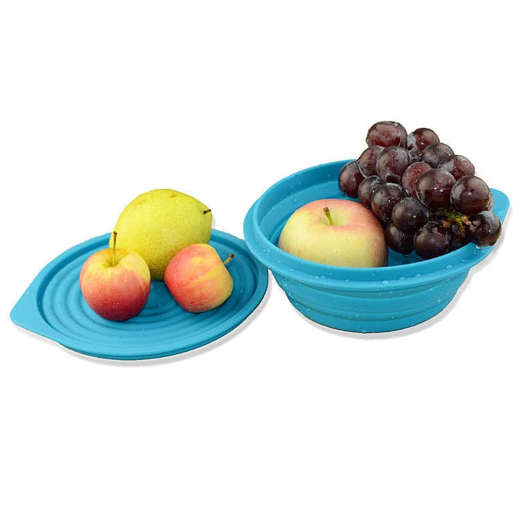 Collapsible Silicone Pet Bowl with Lid