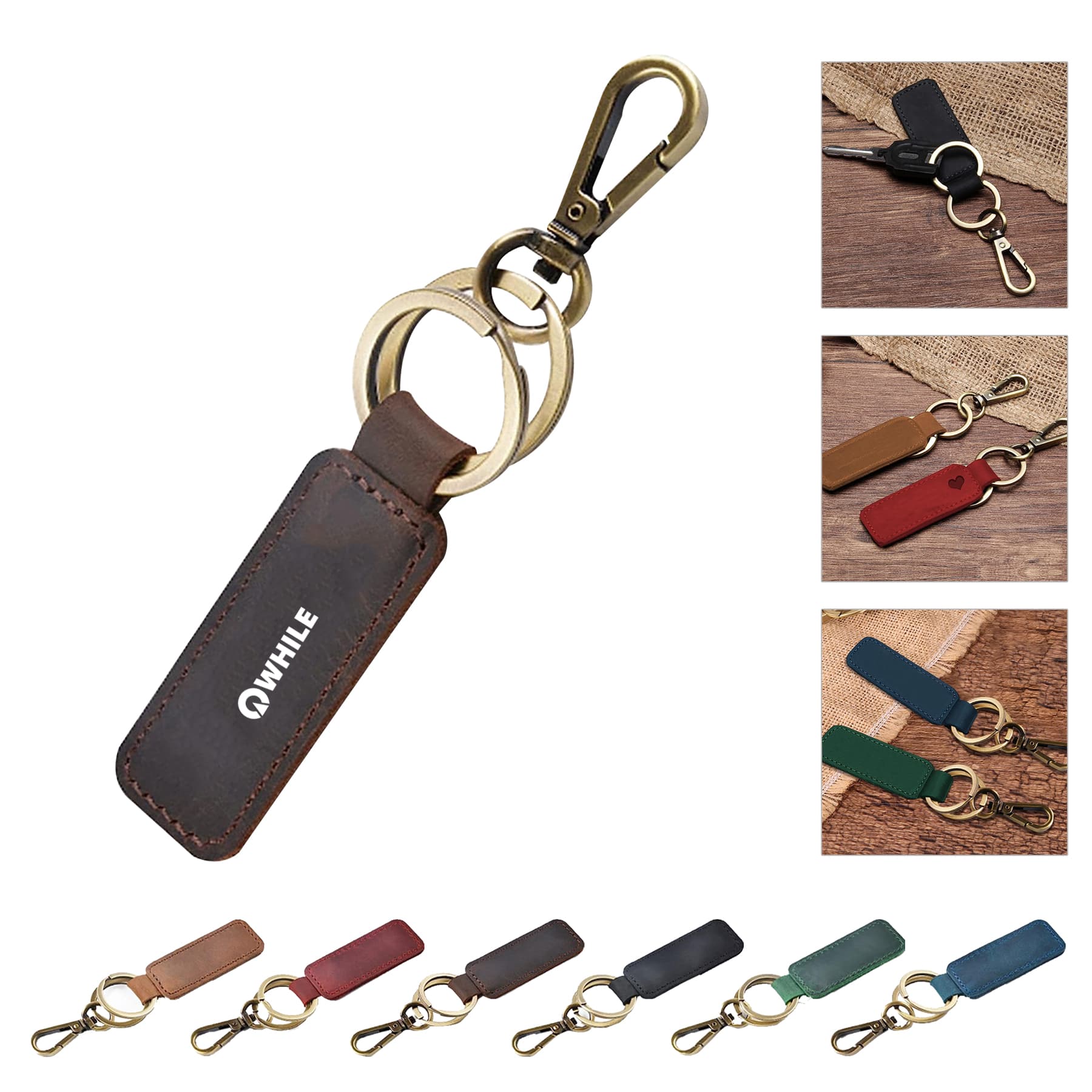 Leather Car Keychain