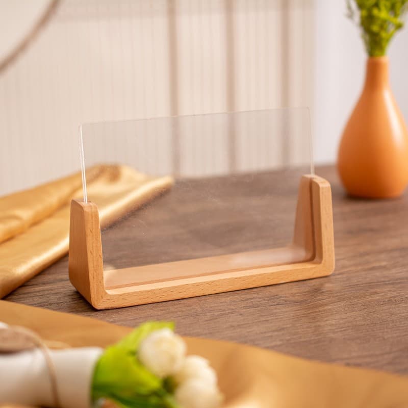 U Shape Transparent Beech Creative Photo Frame thumbnail 4