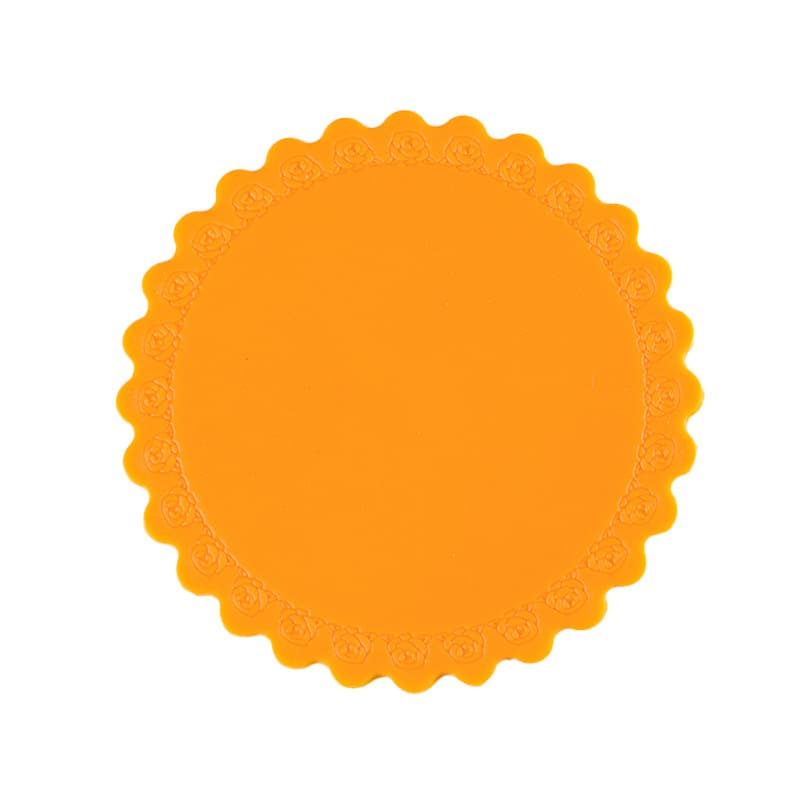 Non Slip Coasters Rose Edge Cup Pad Silicone Coaster thumbnail 9
