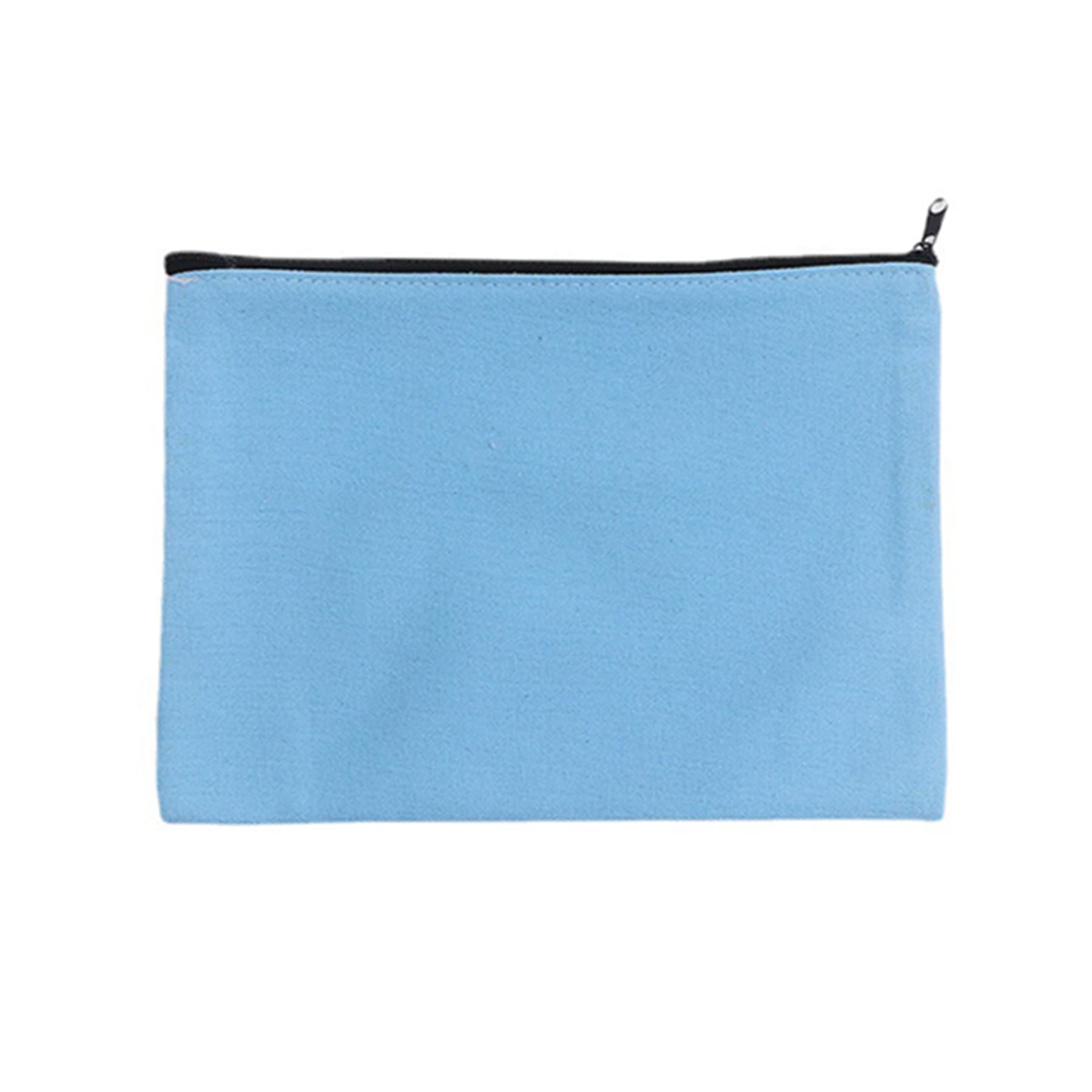 Canvas Zipper Cosmetic Pouch thumbnail 4