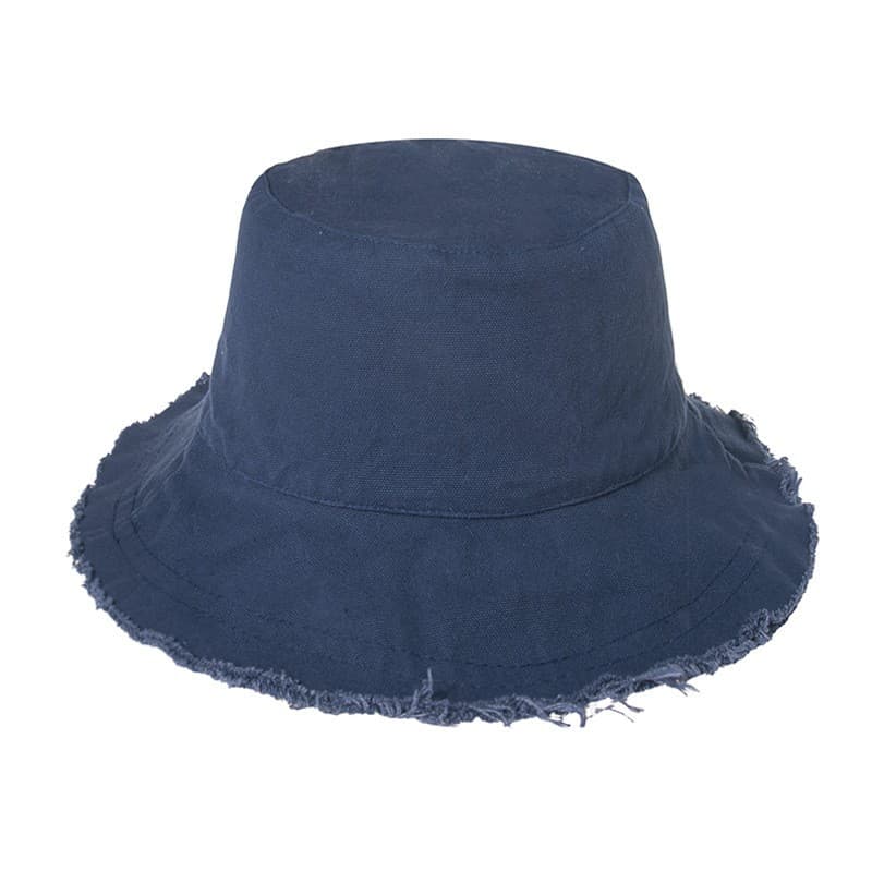 Wide Brim Cotton Sun Bucket Hat