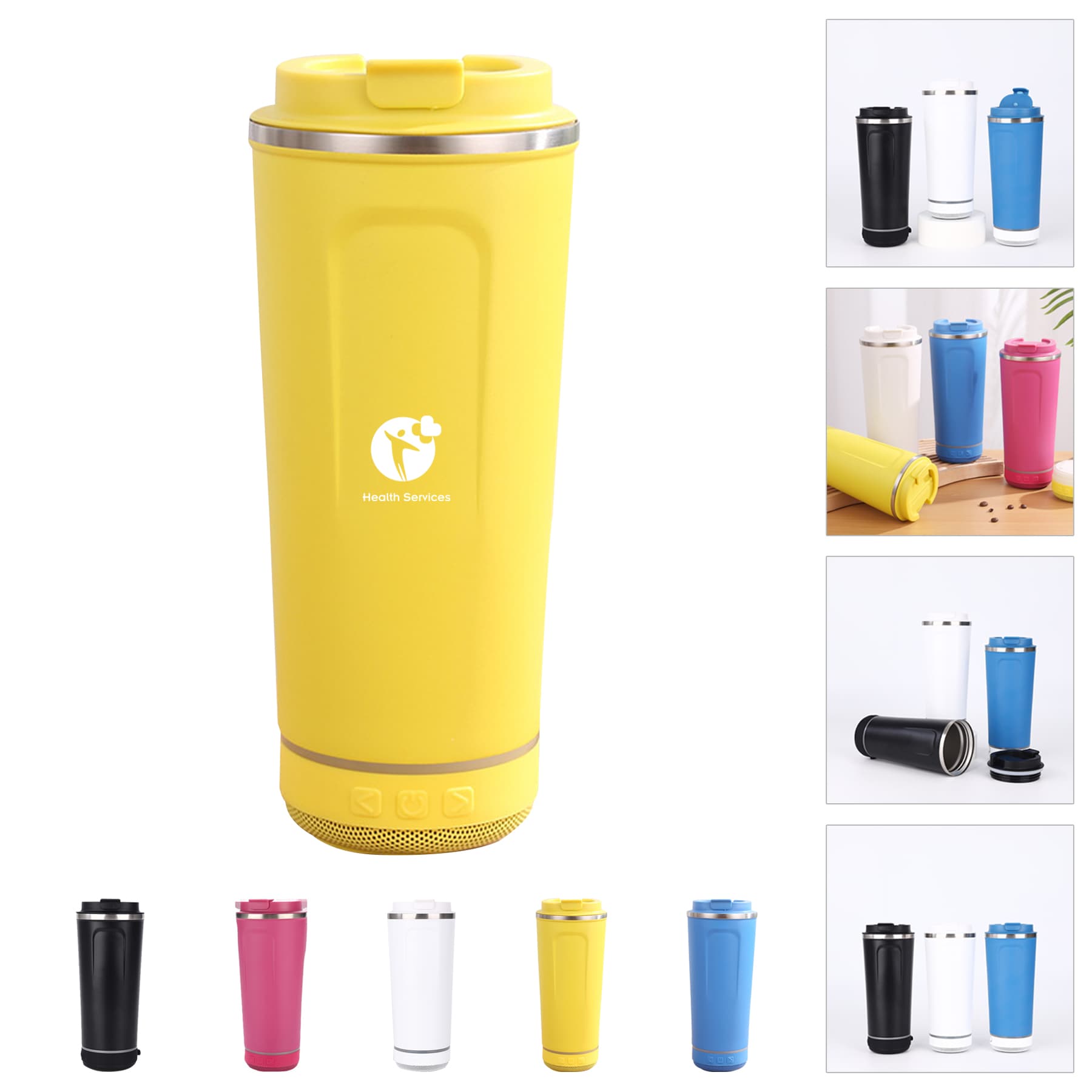 18oz. Multifunctional Detachable Bluetooth Speaker Water Cup