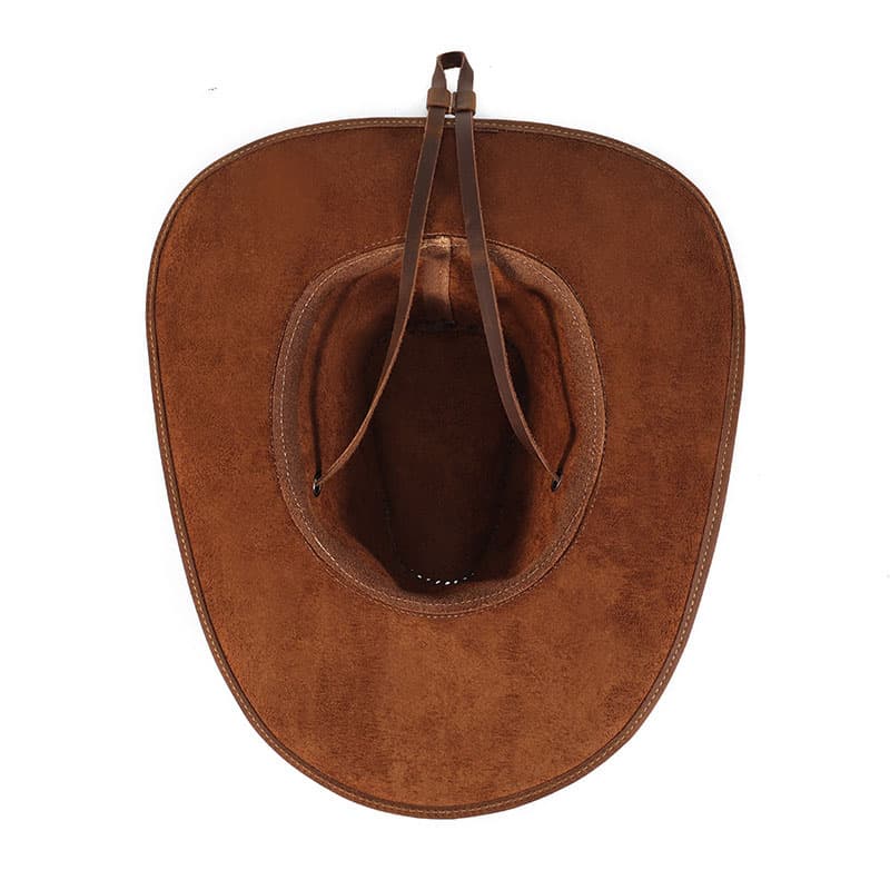 Men’s Genuine Leather Cowboy Hat