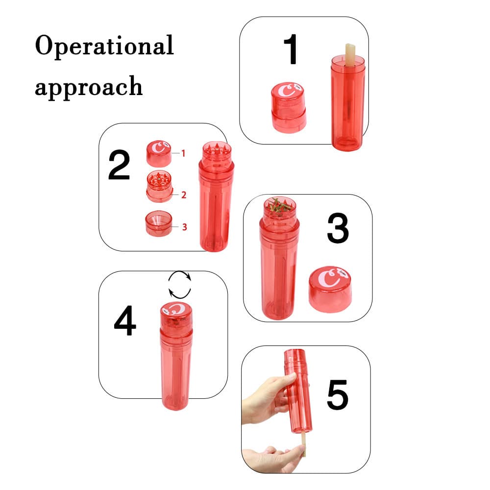 Multifunction Portable Plastic All-In-One Cigarette Grinde thumbnail 4