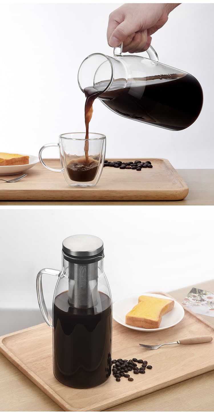 Large Capacity Filter Cold Brew Coffee Pot