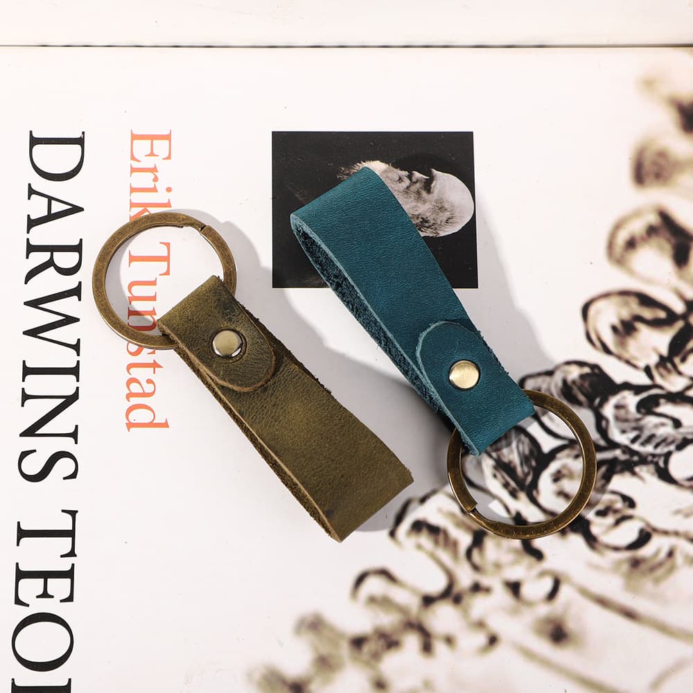 Genuine Leather Keychain thumbnail 6