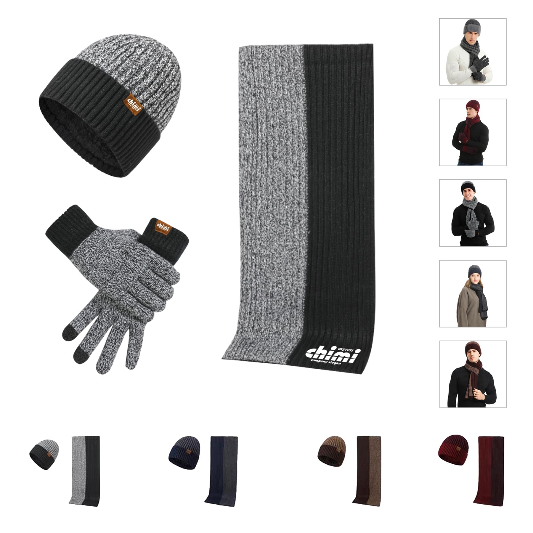 2-in-1 Knit Winter Warm Set